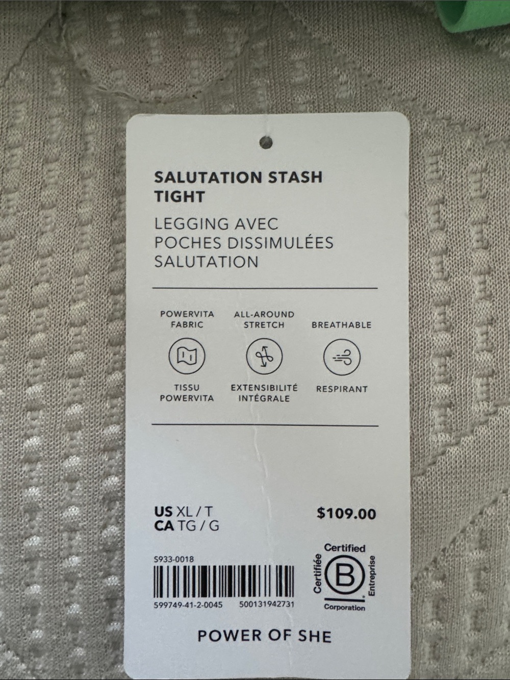 Salutation Stash Tight Legging